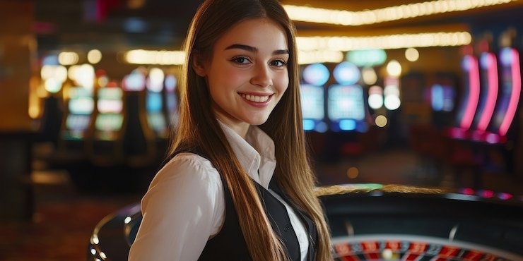 Platform gampangtoto menampilkan antarmuka multi-layanan dengan tab untuk sportsbook, dealer langsung, dan slot di aplikasi mobile
